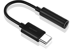 MAS CARNEY Adattatore AUX femmina da USB tipo C a 3,5 mm, jack audio per cuffie, compatibile con Samsung Huawei OPPO Vivo Google Pixel iPad Pro MacBook