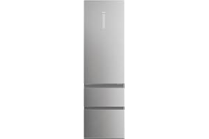 Haier Kühl Gefrierkombination 3D 60 SERIE 5 HTW5620DNMG I 2,05m, No Frost I Ergonomische Gefrierschubladen I Kühlschrank mit Gefrierfach freistehend, Fassungsvermögen 414L I Wi-Fi, smarte Kühlfächer