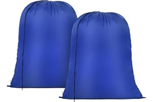 OTraki Sacco Biancheria Sporca Salvaspazio, Sacco Porta Biancheria Sporca Pieghevole da Viaggio per Giocattoli, Camera da Letto, Laundry Bag 2 Pz, (70 x 90 cm, Blu)