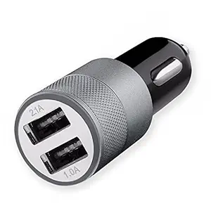 ShopMagics 3.1A Dual Port Car Charger for LG G6 / LG G 6 / LG G Six / LGG6 / LG G6 Car Charger | High Speed Rapid Fast Turbo Metal Android & Tablets Car Mobile Charger Without USB Cable (Random Color)