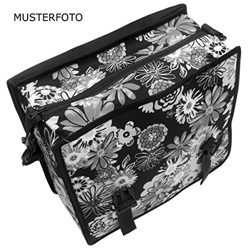 C-BAGS BASIC single CLASSIC Gepäckträger Fahrradtasche Tasche verschiedene Muster Black