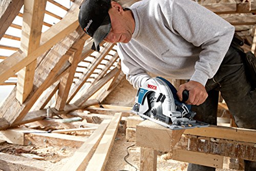 Bosch Professional GKS 85, 2.200 W Nennaufnahmeleistung, 235mm Sägeblatt-Ø, 85 mm Schnitttiefe (90°), Absaugadapter, 1 Parallelanschlag, 1 HM-Kreissägeblatt - 4