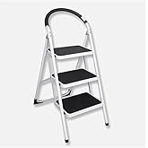 Stabilit Metal 3 Basamaklı Katlanabilir Ev - Ofis Tipi Oturaklı Merdiven 23x36x67 cm