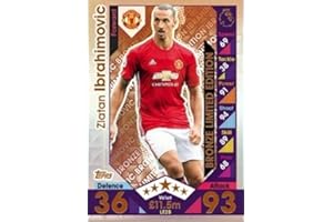 MATCH ATTAX EXTRA 2016/17 2016/17 MATCH ATTAX EXTRA ZLATAN IBRAHIMOVIC BRONZE LIMITED EDITION CARD #LE2B MAN UTD