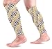 Produktbild Wfispiy Yellow Lines Stripe Calf Compression Sleeves Shin Splint Support Leg Protectors Calf Pain Relief for Running, Cycling, Travel, Sports for Men Women (1 Pair)