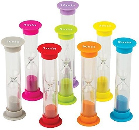 Small Sand Timers Combo-8 Pack by Teacher Created Resources