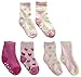TICK TOCK Baby Girls Cosy Socks 2 Pairs Microfibre Super Soft Warm Gripper Dot