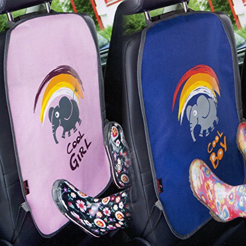 Boys & Girls Car Seat Protector Covers - Universal Fitting (Pink & Blue)