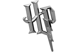 Fan Emblems Harry Potter Car Badge 3D HP Symbol (Black Chrome)