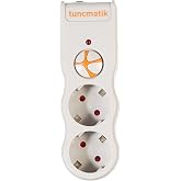 Tun&ccedil;matik Tsk5080 Current Protective Sockets, White, 2-Piece 525 Joules