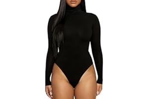 Rongseng Body Damskie Z Długim Rękawem Wysoki Kołnierz Bodysuit Topy Sexy Slim Fit Bodies Nosić Podstawowy Strój Top Miękkie Ciepłe Koszule Kryty Elastyczny Shapewear Elegancki Jednolity Kolor