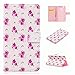 Produktbild KSHOP Case Cover für Huawei P9 Lite Hülle PU Leder Ultradünn mit Standfunktion Schale Schutzhülle Bookstyle Handyhülle Brieftasche Taschen kratzfeste Stoßfest Magnetic schließt Drucken Muster Rosa Rosen + Bleistift Touch Rote