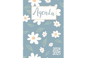 Agenda Scolaire 2024-2025: Marguerites Couleurs Pastel | Journalier (une page par jour) | 12x17 cm | 300 pages | Couverture souple | sept 2024 – juil ... Collège et Lycée | Etudiants | Fleurs, filles