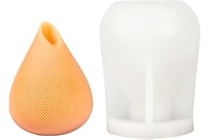 NICAVKIT 1pc Moule en Silicone pour Bougie, Moules à Bougie Forme de goutte Faits à la Main, Moules de Cuisson au Antiadhésifs 3D, Moules en Cire de Bougie en Silicone Pouding