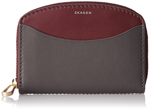 Preisvergleich Produktbild Skagen Damen Zipper Coin Geldbörse, Grau (Pewter), 1.8x8x11 cm