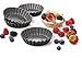 Produktbild QUALITY SET OF 4 TART PANS - perfect moulds for Tartlets, tarts, quiche lemon mini tart pies tarte tatin quiche egg pecan fruit treacle custard tarts ramekins tins nonstick - Size 4 Inch by Maxi Nature Kitchenware
