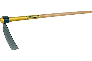 Leborgne, Houe Duopro, Douille Ronde, Largeur: 12 cm, Manche: 110 cm, Acier Forgé et Trempé, 2 outils en 1, Emmanchement à oeil conique, Fabriqué en France