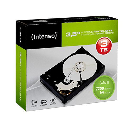Intenso 6513113 - Disco duro de 3 TB  SATA III  3 5   7200 rpm 