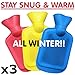Medipaq® Mini Hot Water Bottles - 3 Pack - One of Each Colour