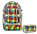 Produktbild Satch Schulrucksack-Set 2-tlg Beach Leach 2.0 - bunt gepixelt 901 karo bunt gepixelt