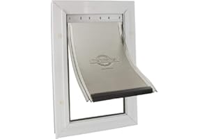 PetSafe Aluminium Pet Door - Durable Frame, Weather-Resistant Seal, Easy DIY Installation - Large