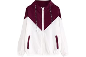 RIOU MUJER Modelo De Moda Mujeres Manga Larga Patchwork Piel Fina Trajes con Capucha Cremallera Escudo Casual Deportivo Sudadera con Capucha Superior riou