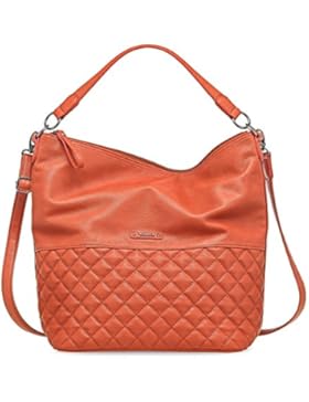 TAMARIS PATRIZIA Handtasche, Schultertasche, Hobo Bag, Stepp-Optik, 3 Farben: cafe braun, rust braun oder schwarz