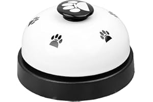 GENERIC Dog Bell for Door Potty Training, Pet Bells for Dogs to Ring to Go Outside, Premium Quality Loud and Crisp Doorbell, Puppy and Cat Communication Device (White)