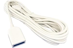 GC GLOBALCOMMERCE Prolunga Bipasso 10 Metri Cavo Elettrico Spina 10/16A Presa Schuko 250V Max 1500W