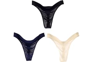 Alienjoy Męskie stringi tanga seksowna bielizna męska Low Rise G-stringi Ice Silk Slips gładkie bezszwowe przezroczyste stringi majtki