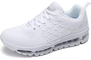 SNUGNAP Scarpe Ginnastica Uomo Donna Running Corsa Basse Sportive Leggere Comode Sneakers Fitness Tennis Interior Casual all'Aperto Nero Bianche Blu EU 34-46