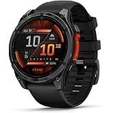 ساعة ذكية Garmin Fenix 8 47mm Amoled باللون الرمادي