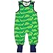 Smafolk Green Dinosaur Jersey Dungarees Playsuit Overal - Size 56cm - 1-2 Months
