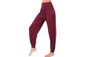 Hoerev Super Miękki Modalny Spandex Harem Joga Pilates Spodnie