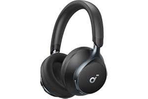 Soundcore de Anker Space One Auriculares Cancelación Ruido Activa Adaptativa, Cascos Inalambricos Bluetooth Reducción de Voz Humana 2X más Fuerte, 40H ANC, Control de App, LDAC Hi-Res Wireless Audio