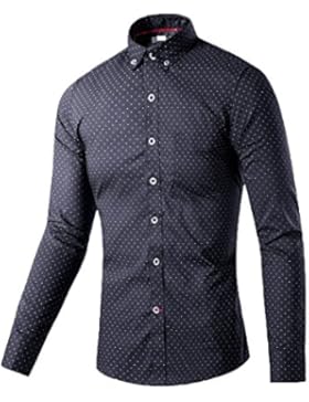 Shirt Maniche Lunghe In Cotone Punto Stampato LKDJCWX Uomo