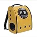 Price comparison product image Alger Space Pet Cat Package Bust Bag Transparent Backpack Dog Creative Shoulder Space Backpack, yellow