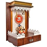 7CR Art and Craft Wooden Temple/Home Temple/Pooja Mandir/Pooja Mandap/Temple for Home/Handcrafted Home Decorative Itemization Gifts Show Piece Item