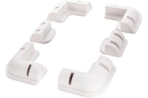 OBLLAR 6PCS Solar Panels Mounting Brackets Kit ABS Corner Bracket Support Kit Roof Drill-Free Mount for RV, Caravans, Vehicles, Camper Vans, Sheds (White)