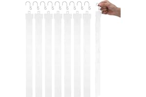 ULTECHNOVO Retail Display Strip - 20 pcs Hanging Display Rack with 8 Clips - Merchandising Strip with Header Hanging Merchandising Clip for Chips Snacks Candy, Length: 50cm