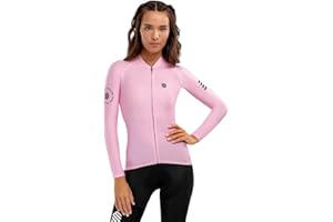 SIROKO Maillot Ciclismo Manga Larga M2 Mujer Ropa de Ciclismo Corte Slim Ajuste aerodinámico