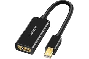 UGREEN Adattatore Mini DP HDMI, 4Kx 2K Cavo Mini Displayport HDMI Maschio a Femmina per Macbook, Macbook Pro, Mac Air, Mac Mini, iMac, Microsoft Surface Pro, Lenovo ThinkPad, DELL XPS 13/15, etc(Nero)