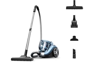 Rowenta Compact Power XXL Aspiradora con cable sin bolsa, motor EffiTech, depósito suciedad 2,5L, tecnología ciclónica, cabezal alta eficiencia, accesorio para mascotas, aspiradora silenciosa, RO4871