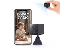 AOBOCAM Cámara Espía, Nueva 2024 150 días de Espera ultra Larga 4K HD/Conversación Bidireccional/IA Detección de Movimiento Humano Cámara Oculta Wifi Inalámbrica para Interiores con APP/Visión Nocturna