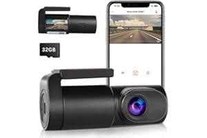NICEJOOE Dash Cam Front with SD Card,1080P WiFi Dash Camera for Cars, Car Camera Dash with 0.96" mini screen Parking Monitor, Night Vision, 140° Wide Angle,WDR, App Control, G-Sensor,Easy Installation