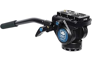 Sirui VA-5 Fluid Videoneiger (mit Schnellwechselplatte 69mm, flache Basis, Aluminium) schwarz