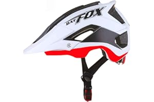 Leoyee Casque de vélo Taille réglable 56-62cm Casque de vélo Hommes Femmes Adultes Casque VTT avec visière Amovible