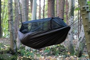 DD HAMMOCKS DD Frontline Outdoor - atmungsaktive Leichthängematte mit Moskitonetz Coyote braun