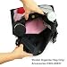 Lavievert Universal Stroller Organiser Diaper Bag Stroller Accessories Pack with Drink Holders and Zipped Pockets Can Be Used As an Attachment For Car, Shopping Cart or Bike While Travelling or Outings