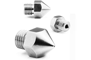 MICRO-SWISS Micro Swiss Boquilla chapada resistente al desgaste para Creality CR-10S Pro/CR-10 MAX original hotend solamente (M6x 75 mm) .4 mm